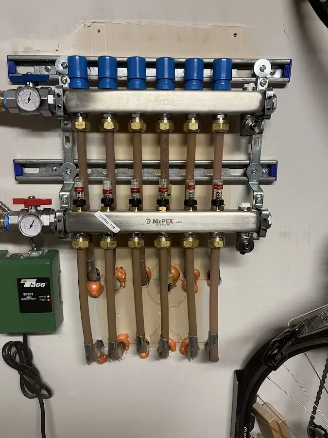 Plumber performing Gas Line Installation at a residential property in Prospect Park